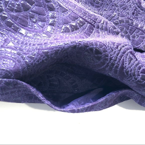 Banana Republic Dress Purple Cocktail Cap Sleeve - Picture 8 of 8